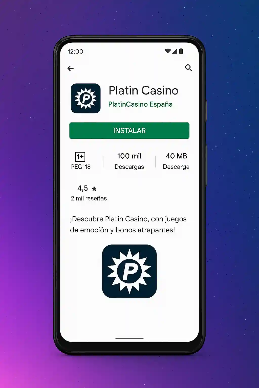 Experiencia optimizada en la Aplicación de casino platino